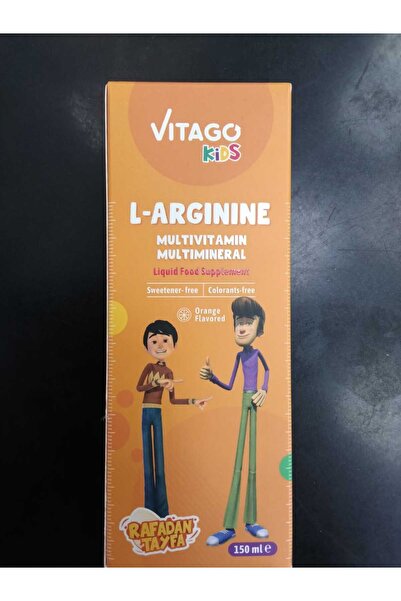 Vitago Kids شراب إل-أرجينينغ متعدد الفيتامينات والمعادن 150 مل