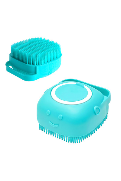 Velaris Periuță de silicon Turquoise Smile cu dozator - Curățare delicată și ...