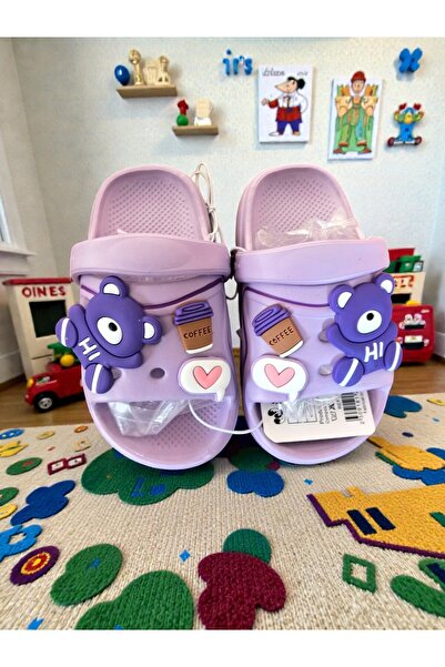 Pravalia Magica Children's clogs - Teddy bear pattern and cheerful charms, EV...