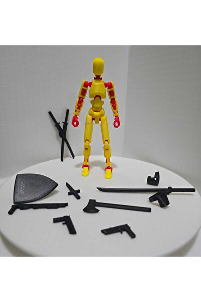 Maketo3D Dummy 13cm Eklemli Aksiyon Robot