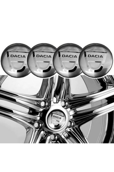 MAGLİFE Комплект от 4 капачки за джанти DACIA 60 мм - Сребристи, Метал + ABS,...
