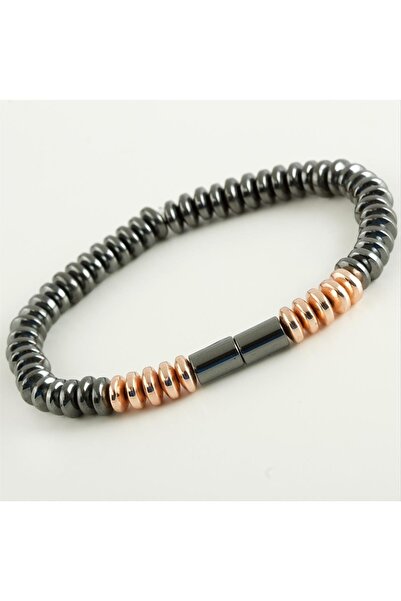 ZERO LAND Ilkeshop Hematite (05014) Natural Stone Bracelet-Black