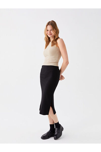 LC Waikiki Women's Pencil Skirt with Elastic Waist