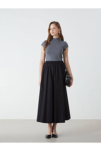 LC Waikiki Women's Flared Skirt with Elastic Waist