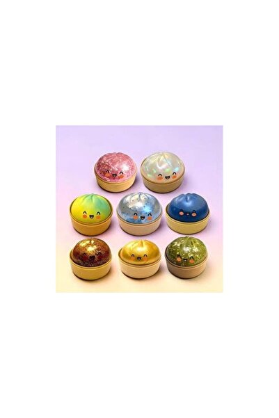 DAMO Jucărie interactivă pentru copii, Squishy Glitter Dumpling, Design drăguț, Multicolor, 10x10cm