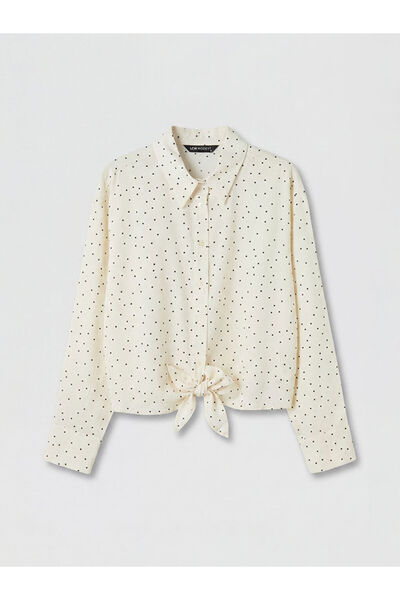LC Waikiki Esvab • Modern & Distinctive Polka Dot Voile Women's Shirt