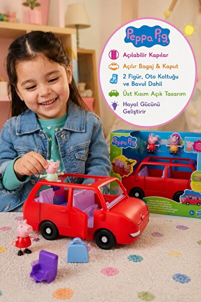 TOYFEST Peppa Pig Large Family Car Playset with Figures Hasbro Toy 22.4X13.5X...
