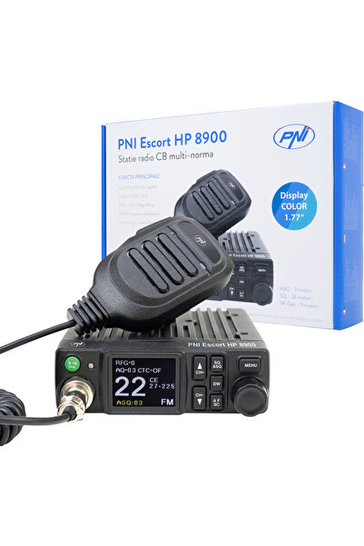 PNI Ραδιοφωνικός ασύρματος CB Escort HP 8900 ASQ, 12V / 24V, Ενίσχυση RF, Ήχο...