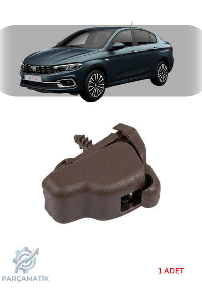 PARÇAMATİK Fiat Egea Güneşlik Ayağı Tutucu Klips Kahverengi 2015 Sonrası Uyum...