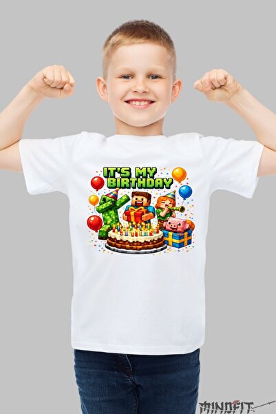 GILDAN Tricou Minecraft My Birthday Aventuri Pixilate