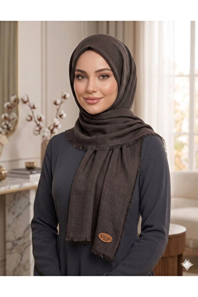 Butik Düz Yüzde 80 Pamuk Yumuşak Dokulu Yazma Eşarp