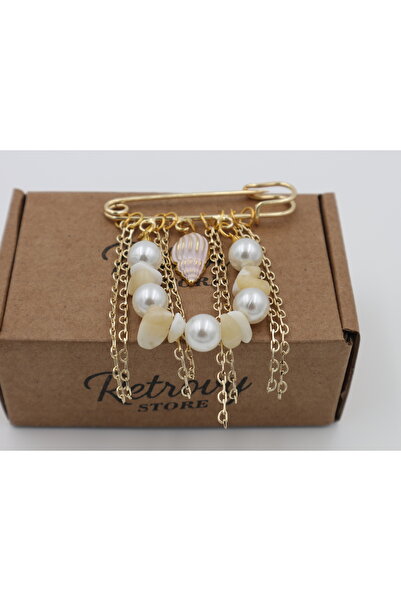 Retrovy Store Çengel İğne Deniz Serisi Tasarım Broş