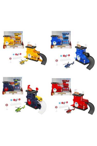sunman oyuncak Sunman Maxx Wheels Garaj Seti Şehir Araçları Küçük (3+ Yaş)