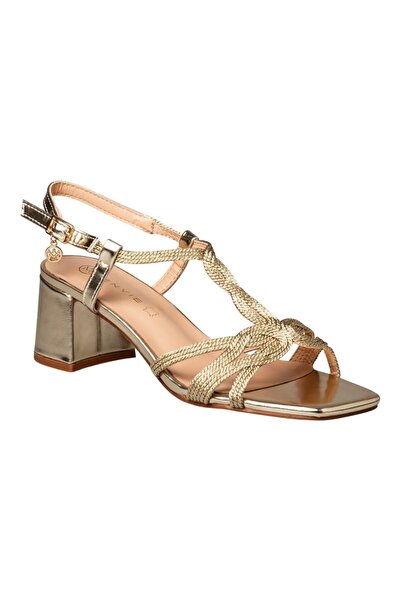 Envie Shoes Γυναικεία Παπούτσια Πέδιλα E64-23475-59 Χρυσο