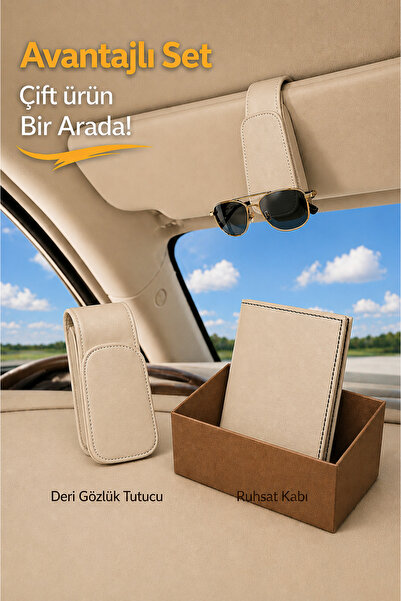 buluxedesign Gözlük Tutucu ve Ruhsat Kabı