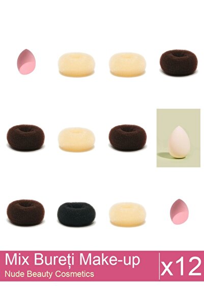 Makeup Mix Set 12 products Sponges: Extra-soft sponge for make-up, nude, Blon...