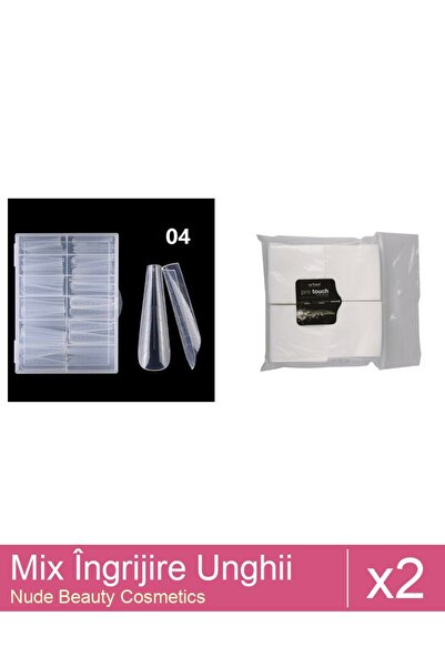 Makeup Set Mix 2 produse Ingrijire Unghii: Servetele unghii protouch, 200 buc...