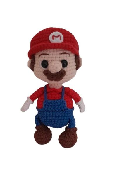 OYUNCAKPARK Maskot Mini Mario Amigurumi Organik Anahtarlık Oyuncak