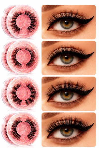 alaraycosmetics Alara’nın Kirpik Koleksıyonu 4 Çift Farklı Model El Yapımı Do...