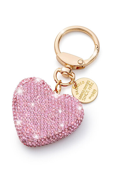 Choice10 pink A Fashionable High-end Heart-shaped Diamond Inlay Leather Rope ...