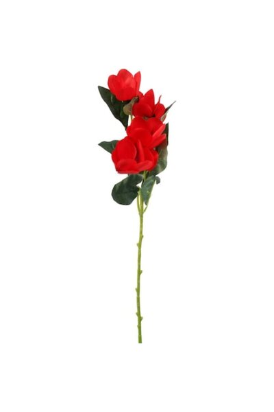 Goliat Floare artificială, Goliat, 5 magnolii roșii, 45 cm