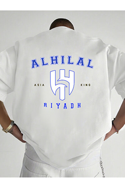 SAUDI Men and Women's 100% Cotton T-Shirt - Oversized Crew Neck Short Sleeve ...