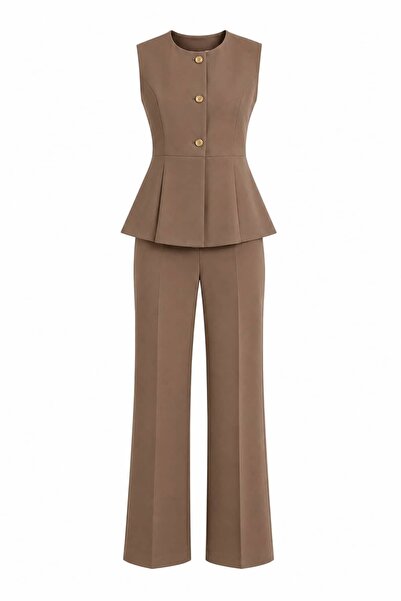 EFİL Flounced Vest and Pants Set