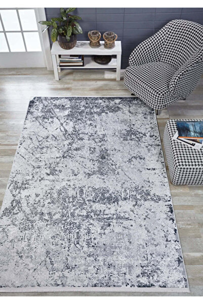 halinet Halı.Net White Vintage Antique Washable Non-Slip Living Room Carpet H...
