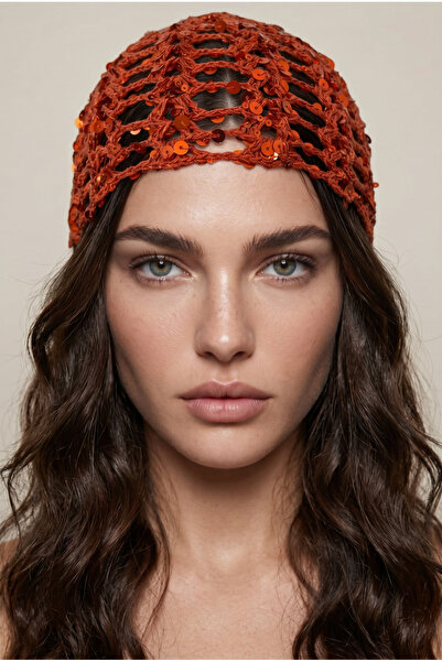 Alice İsstanbul Tile Sequin Summer Beret&Hat