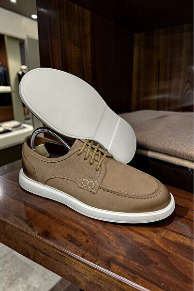 VİVA SHOES Hakiki Deri Eva Taban Erkek Bağcıklı Loafer Ayakkabı
