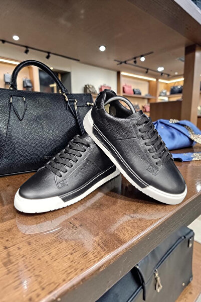 VİVA SHOES Genuine Leather Eva Sole Men's Sneaker Shoes