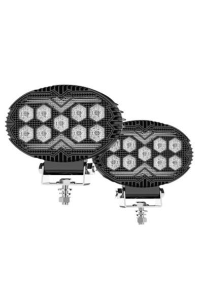 Led Light Alex Proiector LED oval cu DRL 9-80 V, 84 W, alb-galben, carcasă di...