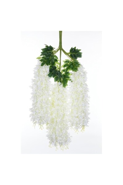 OEM Artificial Wisteria Branch for Floral Arrangements, 110 cm, WHITE
