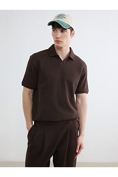 LC Waikiki RMZ GİYİM FARKIYA Tricou tricotat pentru bărbați cu guler tip Roba...