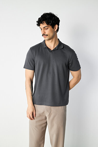Mesfeno Knitwear Collar Modal T-Shirt