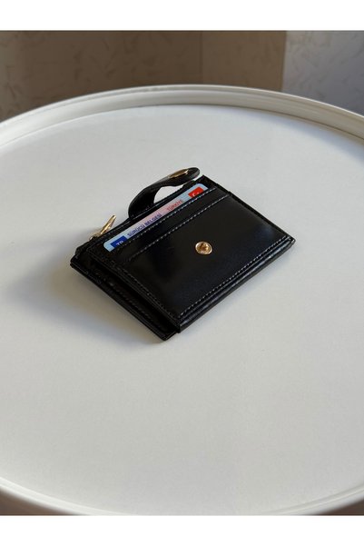 Bagnest Faux Leather Women's Card Holder with Snap Closure