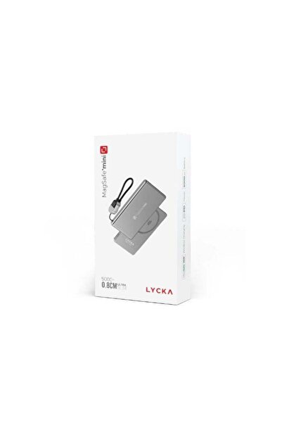 Lycka MagSafe Mini 5000mAh Magnetic Wireless Power Bank - 15W Wireless Charging, 20W PD Fast Charging, Ultra Slim Portable Battery Pack for iPhone 16/15/14/13/12 Series