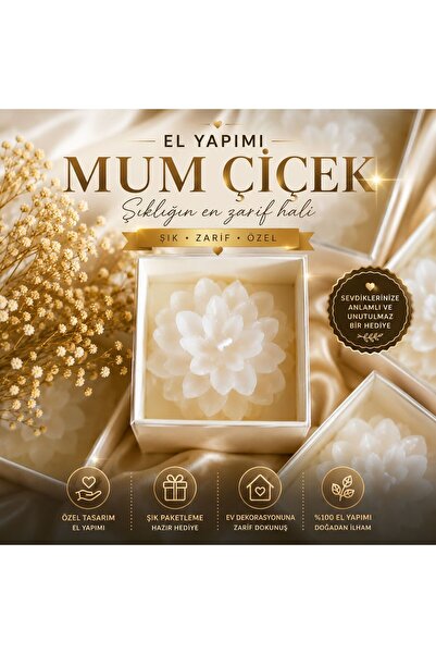 aralmini 36 Adet El Yapımı Lots Çiçek Mum Hediyelik – Düğün, Nişan, Söz ve Ni...