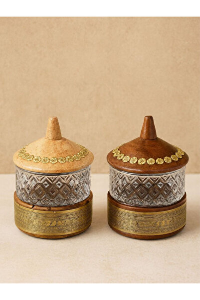 Generic Wooden Serving Trays with Glass Lid Traditional Design