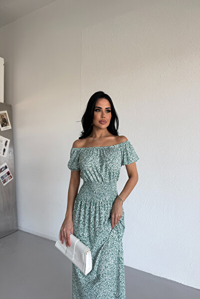 KAMACI BUTİK Madonna Collar Giped Dress Standard Size (S/M/L/Xl) Fits