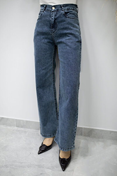 Tesettür Dünyası Lycra Pocket Jeans Tsd260177 Blue