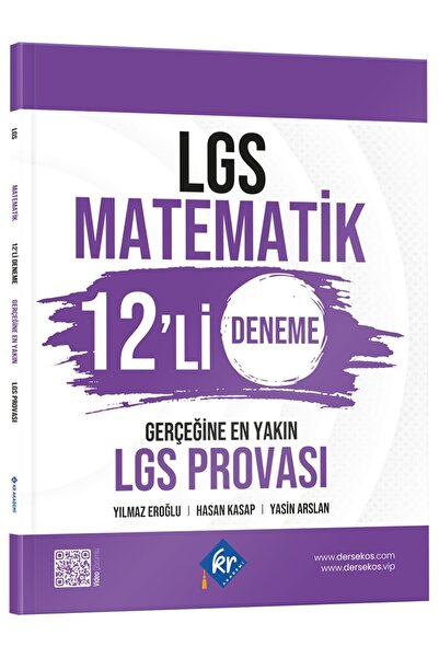 KR Akademi Yayınları LGS Matematik 12'li Deneme Gerçeğine En Yakın LGS Provası