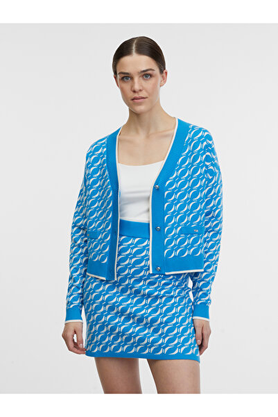 ORSAY Blue women's patterned cardigan