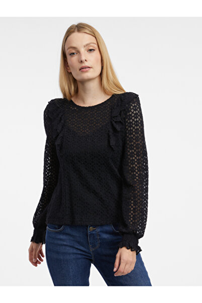 ORSAY Black women's patterned blouse
