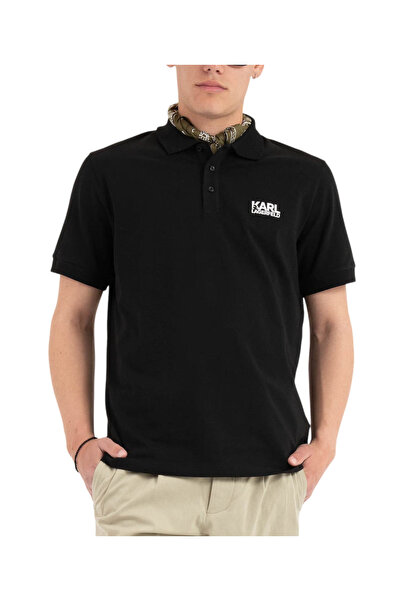 Karl Lagerfeld Ανδρικό Polo Μαύρο 745780 500235-990