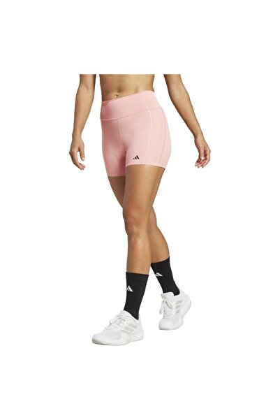 adidas Colanți Optime de damă, cu tiv nefinisat, 4 inci, M