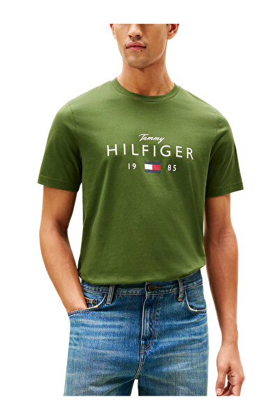 Tommy Hilfiger Ανδρικό T-shirt Πράσινο MW0MW41455-L01