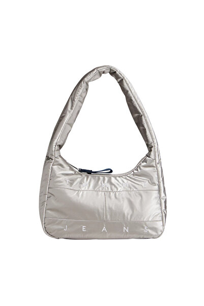 Tommy Hilfiger Γυναικεία Τσάντα Ασημί Tommy Jeans AW0AW18066-0IP