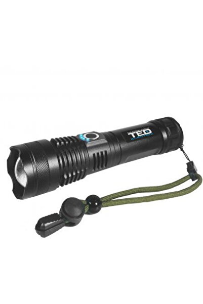 TED Electric Lanterna cu acumulator litiu L18650x1 metal led ZOOM XPH50 1600 ...