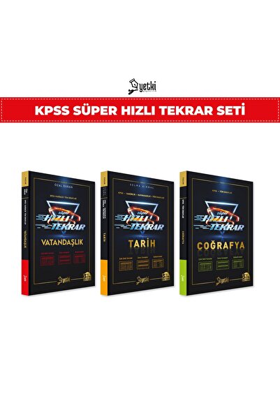 Yetki Yayıncılık KPSS SÜPER HIZLI TEKRAR SETİ 2026
